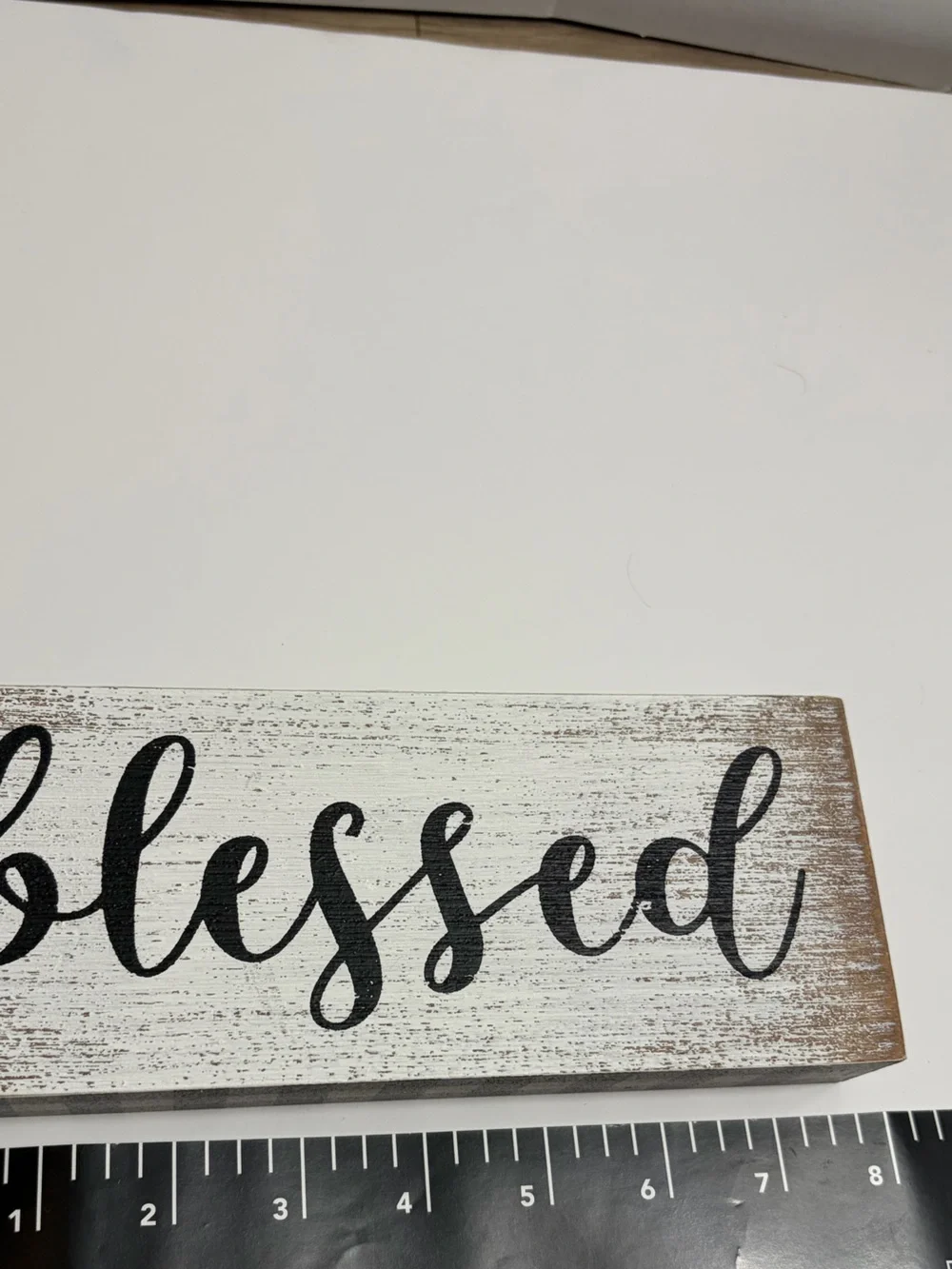 Robert Stanley ⚜️🖤⚜️ BLESSED Wooden Buffalo Plaid Tiered Tray Decor Wall Art